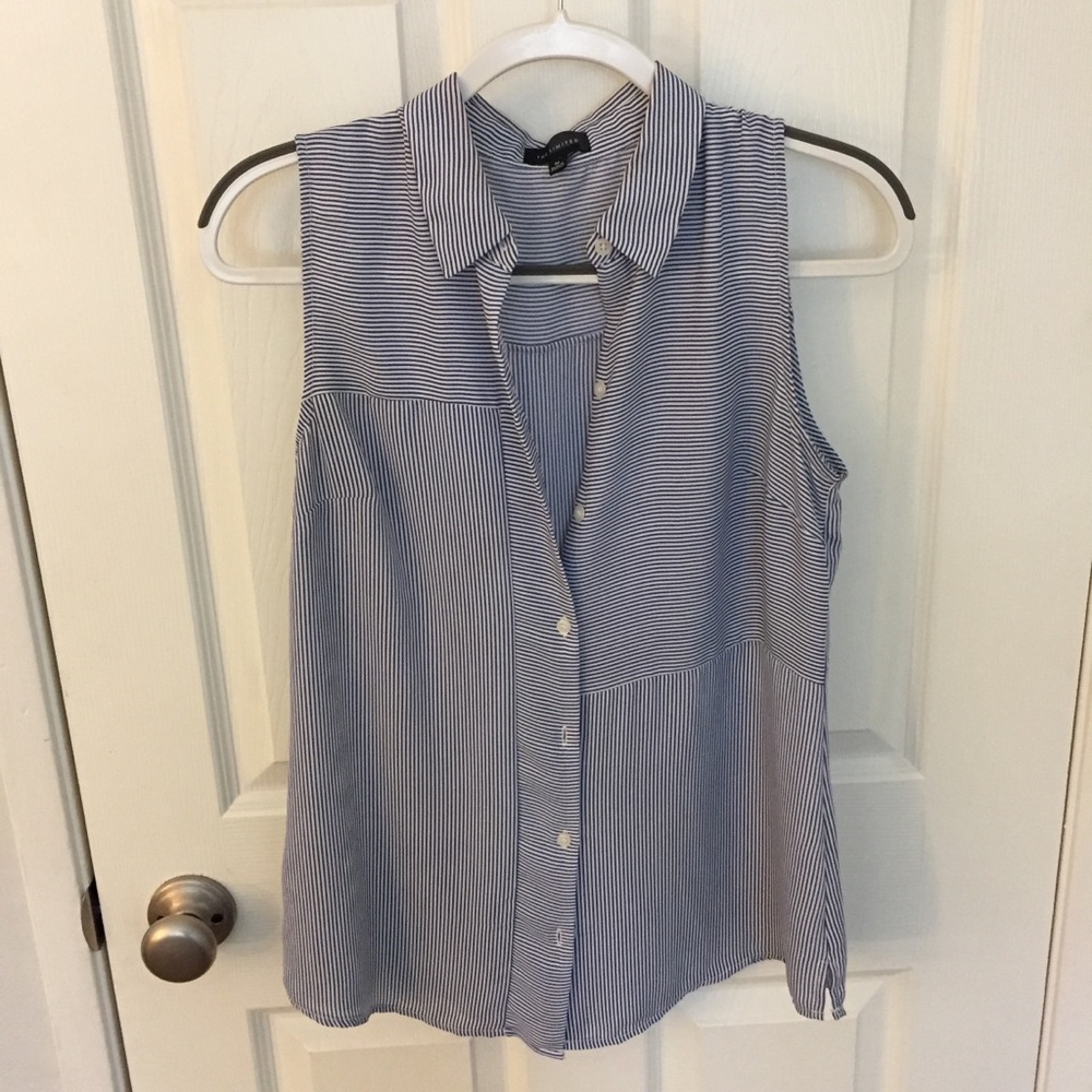 striped blouse tank